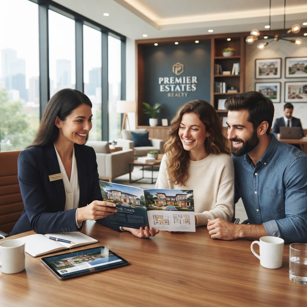 Ajaat Realty advisor consulting with clients